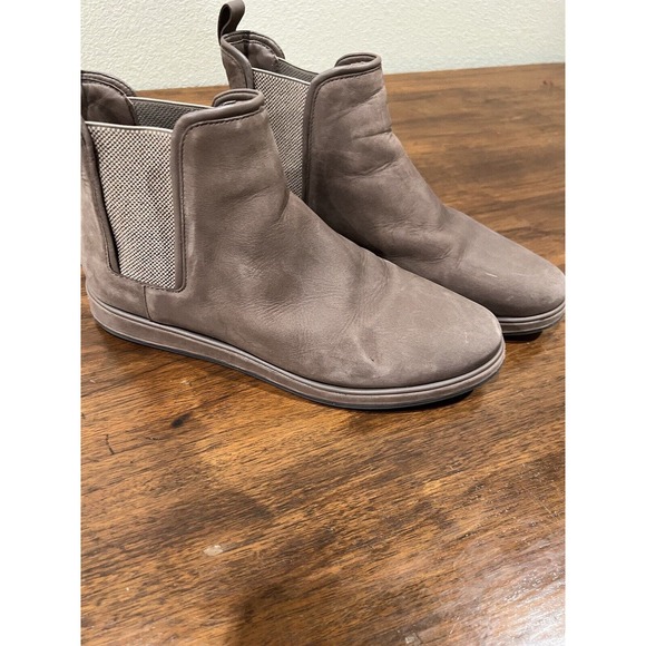 Nurture Womens Bootie 9.5 M Cadell Chelsea Ankle‎ Brown Leather Platform Pull On - Picture 1 of 11